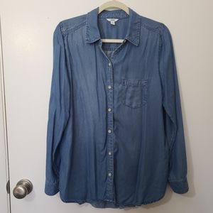 Jean button down shirt